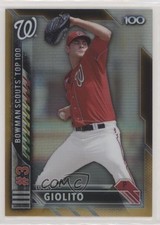 2016 Bowman Scouts' Top 100 Gold Refractor 22/50 Lucas Giolito #BTP-3 0wp8
