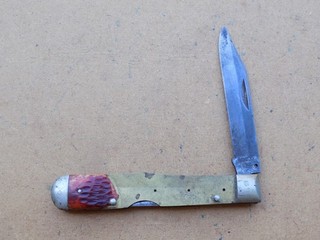 Old Vintage Case XX USA 6111 1/2L Knife 8 Dot 1972 For Parts or Repair