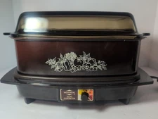 Vintage West Bend Brown Autumn Harvest 4 Qt Slow Cooker w/ Lid and Cord - Works