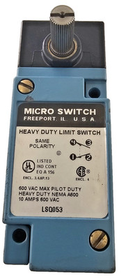 Honeywell Microswitch LSQ053 Limit Switch 120@120VAC SPDT 600VAC HD