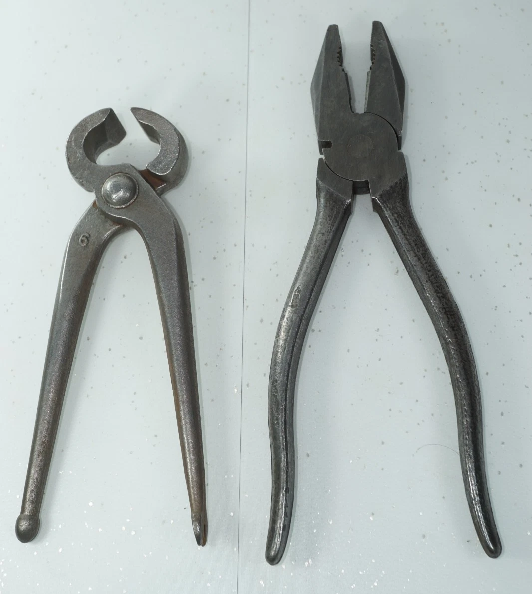 Vintage 1960's 8" Pliers & 6'' Pincers Nippers Old Hand Tools Engineer Mechanics