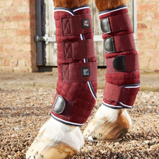 Premier Equine Quick Dry Horse Leg Wraps Burgundy