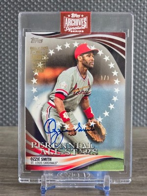 2023 Topps Archives OZZIE SMITH 1/1 auto 2019 Update #PAS-14 Cardinals HOF
