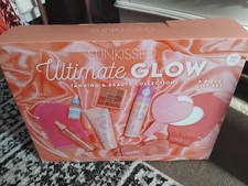 brand new sunkissed ultimate glow tanning and beauty collection 9 piece gift set