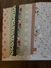 Lot of Crate Paper, ON TREND, 12x12", Stickers, Standouts, Flowers Best Day Ever