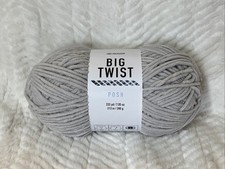 BIG TWIST POSH YARN EARL GREY 1 SKEIN 233 YARD 7.05oz GRAY NEW