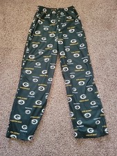 USED GREEN BAY PACKERS NFL TEAM YOUTH PAJAMAS PANTS Large 14/16