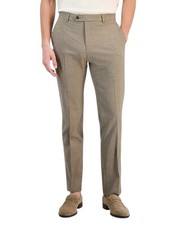 Tommy Hilfiger Mens Modern fit Dress Pants 40 / 30 Beige Solid Stretch Wool