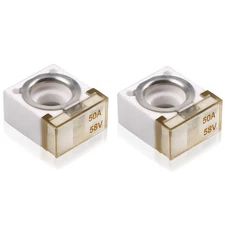 Terminal Fuse 50A Marine Rated Battery Fuse for Auto RV 58V DC Max 2 PCS