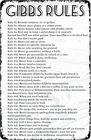 Gibbs' Rules Vintage Tin Metal Signs Home Décor Positive Quote Posters Iron Post