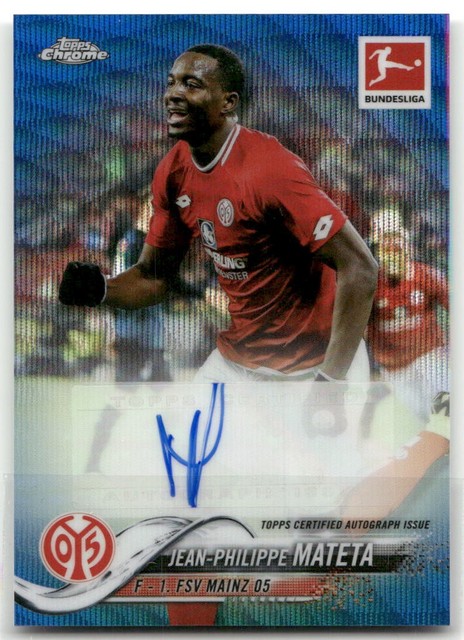 Jean-Philippe Mateta - 2019-20 Topps Chrome Bundesliga - Blue Wave Auto /75 -