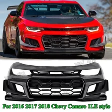 Front Bumper Kit Cover Complete 1LE style For 2016-2018 Chevy Chevrolet Camaro