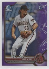 2022 Bowman Draft Chrome Purple Refractor 128/250 Dylan Ray #BDC-191 19kh