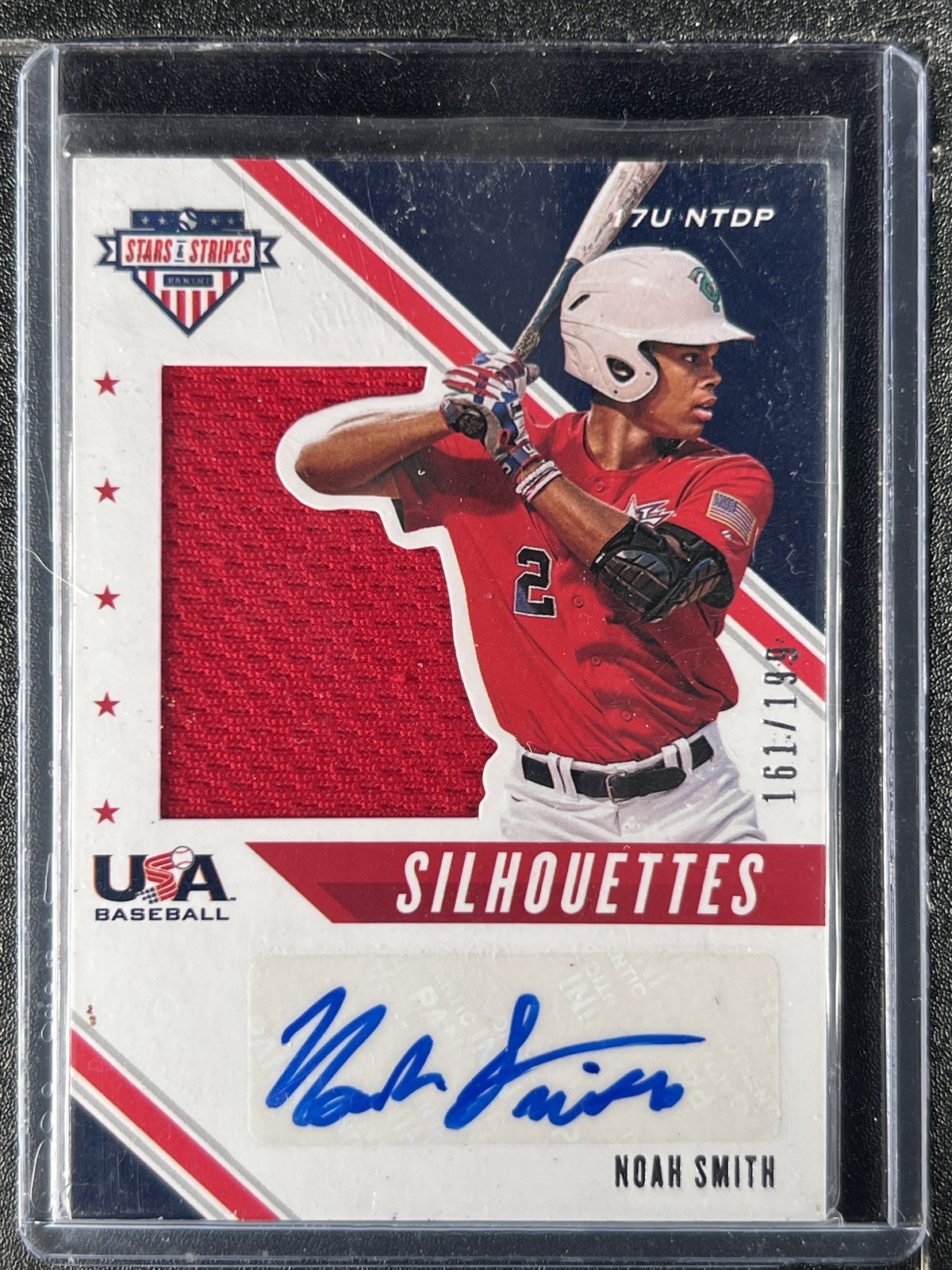 Smith, Noah - 2020 USA Baseball - Autograph/Swatch - 161/199