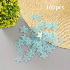 100 Pieces of Luminous Star Wall Stickers, Reusable - Suitable for Home, Hotel,