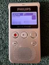Philips DVT1300 VoiceTracer Digital Audio Recorder, Voice Activated, cord Case