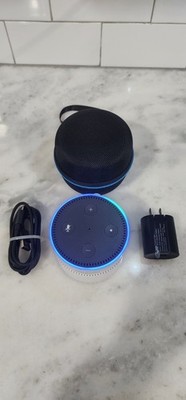 Amazon Echo Dot (2nd Generation) Smart Speaker with External Battery Base RARE