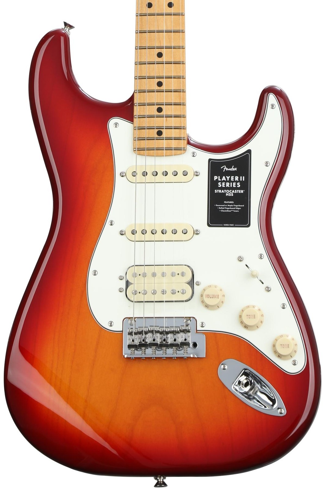 Электрогитара Fender Player II Stratocaster HSS - Выдержанная вишня в сочетании с кленом 161390₽