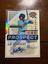 2024 Panini Prospect Edition - J.D. Gonzalez - #116 Silver Prizm Ticket Auto