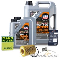 Mann ÖLFILTER+7L Liqui Moly TOP TEC 4200 5W-30 FÜR BMW X5 E53 3.0I