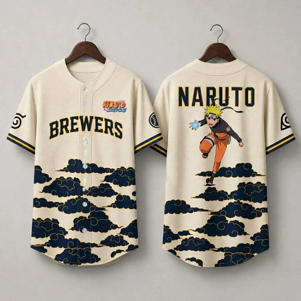 Brewers Anime Night Narutoo Shippuden 3D Jersey 2026