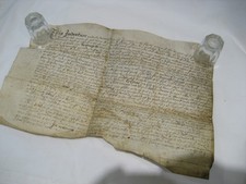 INHERITED. POSSIBLY 1618.  VELLUM DOCUMENT. INDENTURE, OLD ENGLISH