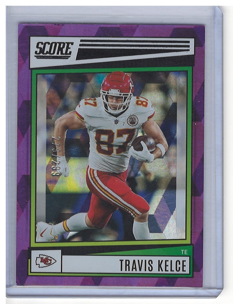 travis kelce cracked ice score purple 115# /299 2022