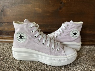 Converse Womans Size 8 All Star Move Platform Shoes Pale Amethyst/Purple 572722C