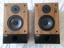 RAM CD20 Vintage Book Shelf Speakers Real Wood Finish. Nice Condition Working UK