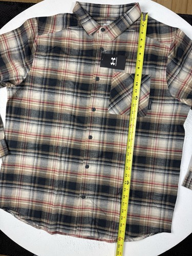 Under Armour Herren Gr. Medium Expanse Flanellhemd kariert Langarm Knopfleiste - Bild 10 von 12