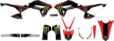 DCOR Monster Energy Complete Graphic Kit - White - 20-10-446
