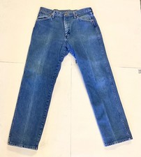 Vintage Wrangler 100 Blue Denim Jeans Size 33 x 32