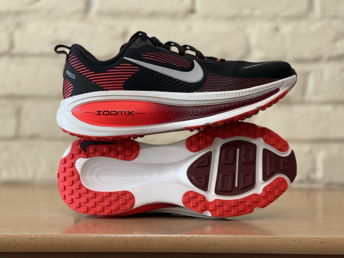 Nike Air Zoom Vomero 18 Wide White Red Black Running Men 6.5 Women
