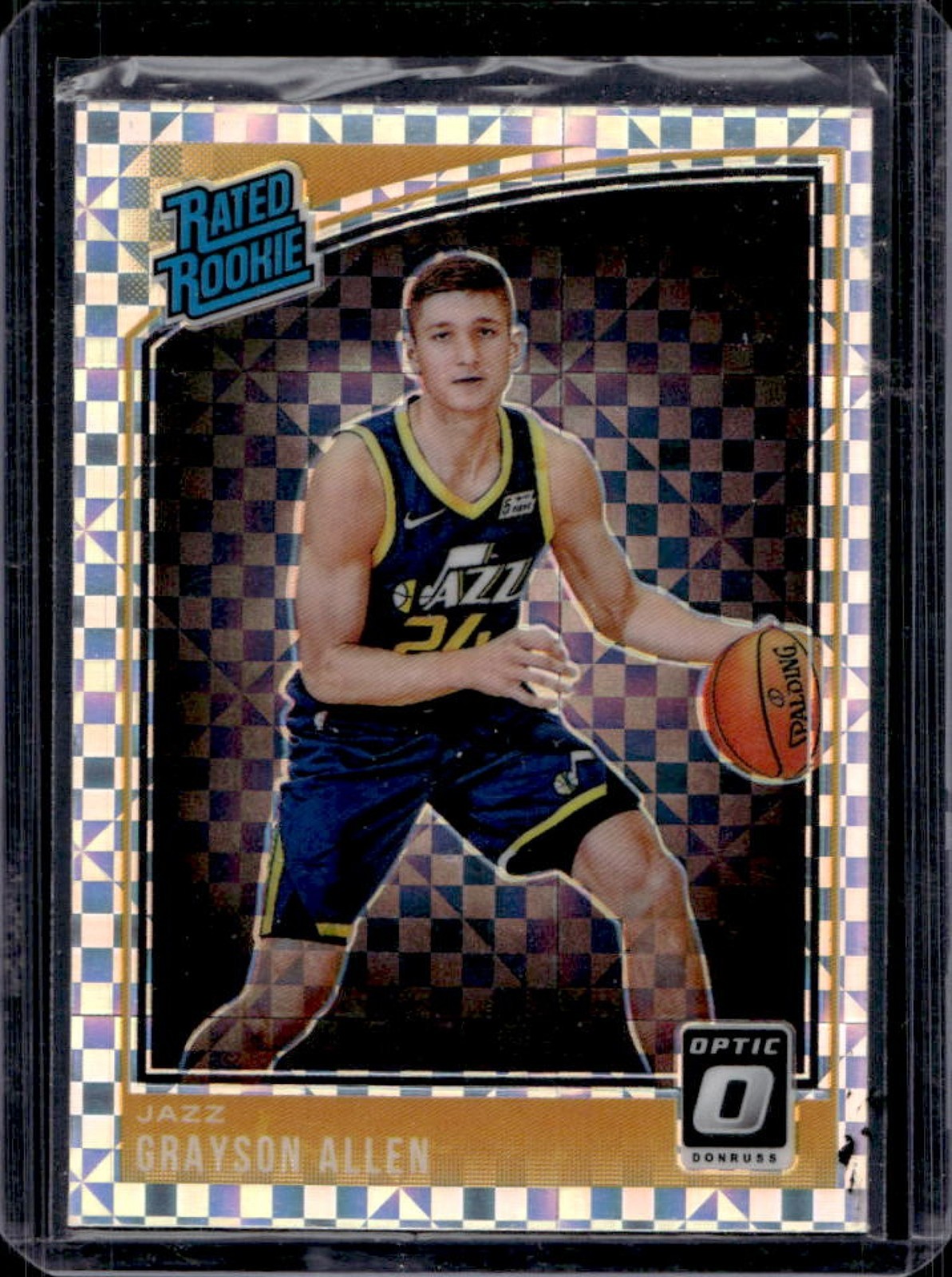 2018-19 Donruss Optic Grayson Allen Checkerboard Rookie RC #156 Jazz