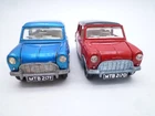 VINTAGE DINKY TOYS 183 MORRIS MINI MINOR AUTO PAIR 1966 VERY CLEAN