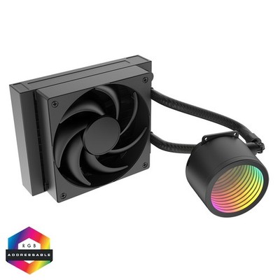 CIT 120mm AIO Wasserkühler CPU Flüssigkeitskühlung Kit ARGB LED PWM Lüfter für Intel AMD