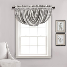 Lucia Elegant Waterfall Valance for Living Room Kitchen, and Bedroom, Soft Polye