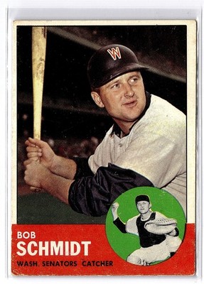 1963 Topps #94 Bob Schmidt * C * Low Grade * High Res Scan *