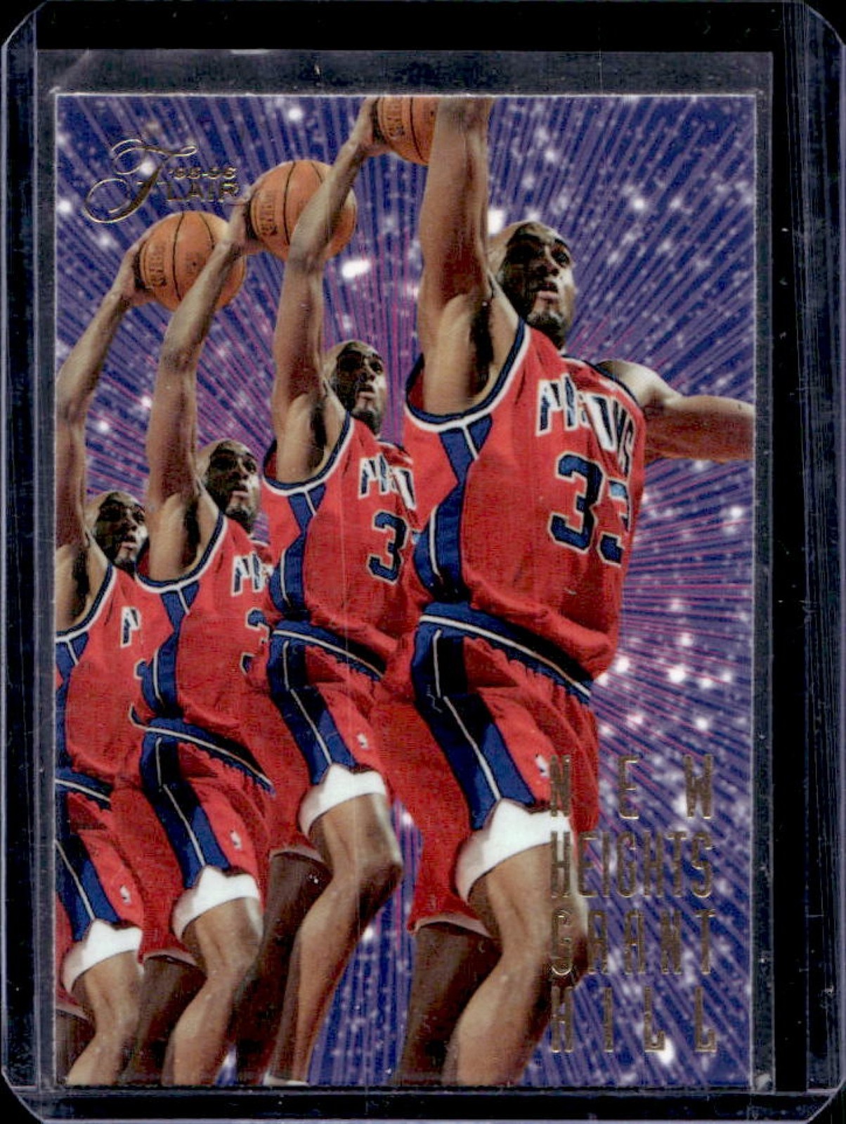1995-96 Fleer Flair Grant Hill New Heights #2 Pistons