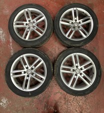 AUDI A6 C7 4G 18" SET OF ALLOY WHEELS & TYRES 4G0601025Q 8J ET39 245/45/R18