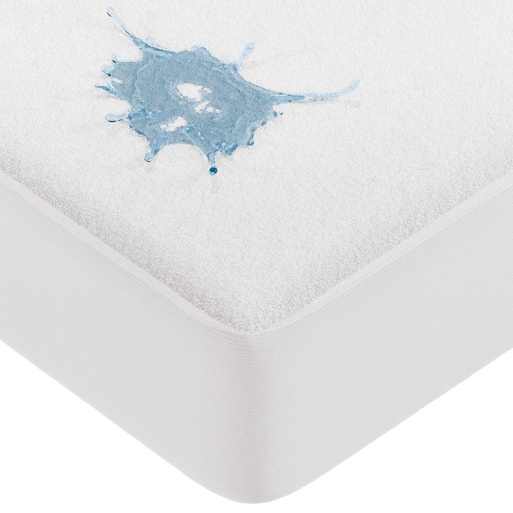 Protège Matelas 180x200 Alèse Imperméable Blanche Grand Bonnet 30cm