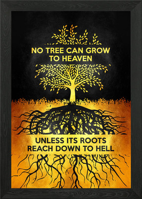 Carl Jung Baum Himmel Hölle gerahmtes Wandbild Poster Leinwanddruck Bild
