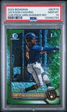 2022 BOWMAN CHROME PROSPECTS #BCP79 JACKSON CHOURIO 59/99 PSA 10