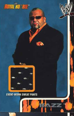 WWE Tazz Royal Rumble 2002 Fleer Event Used Pants Relic Card