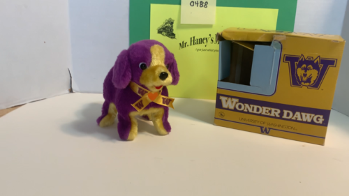 Vintage Battery Operated Walking dog University of Washington "Dawg" - Video 1 of 1