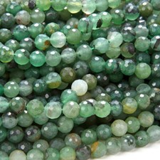Natural Green Aventurine Gemstone AAA Micro Faceted Round 6MM 8MM Beads D113 