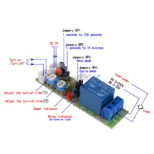 Infinite Cycle Delay Timer Timing Switch 60min Relay ON OFF Loop Module DC 5V