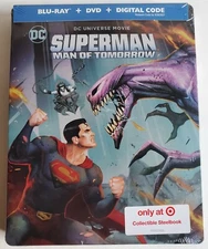 SUPERMAN MAN OF TOMORROW STEELBOOK (Blu-Ray + DVD + Digital) Alexandra Daddario