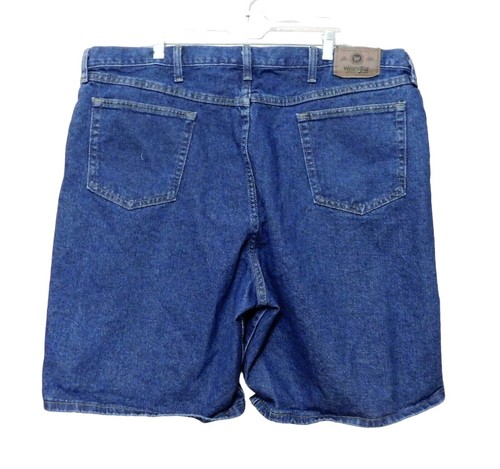 Wrangler Jean Shorts 44 Blue Relaxed Fit 5 Pocket Flat Inseam 9 100% Cotton - Picture 4 of 6