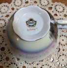 SWAN LAKE SUNSET - NUMBERED! NORCREST TEACUP Bone China Hand Painted ANTIQUE VTG — photo 9
